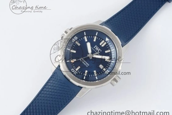 MIROTIME 0416 WellDesigned Aquatimer Automatic SS RSF 1:1 Best Edition Blue Dial on Blue Rubber Strap A 7057